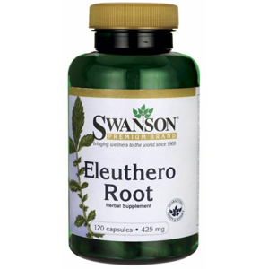 Swanson Eleuthero Root (sibírsky ženšen koreň), 425 mg, 120 kapsúl