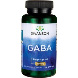 Swanson GABA (kyselina gaba aminomaslová) 500 mg, 100 kapsúl