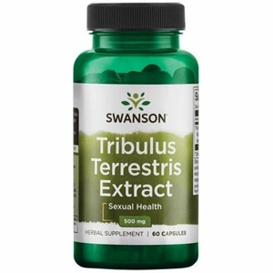 Swanson Tribulus Terrestris Extract, Kotvičník extrakt, 500 mg, 60 kapsúl