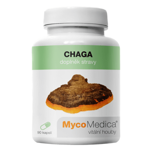 MycoMedica - Chaga v optimální koncentraci, 90 želatinových kapslí