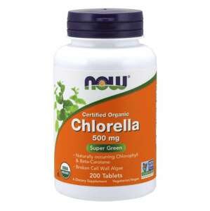 NOW® Foods NOW Chlorella, 500 mg Organic, 200 tablet