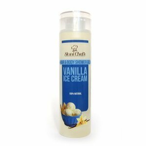 Hristina - Přírodní sprchový gel na vlasy a tělo vanilková zmrzlina, 250 ml