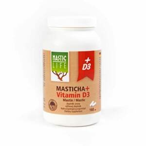MASTICLIFE - Masticha+ Vitamín D3, 160 kapslí Expirace 03/2022