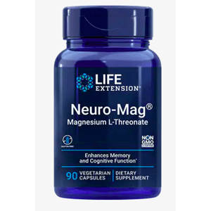 Life Extension Neuro-Mag® Magnesium L-Threonate (magneisum L-treonát), 90 rastlinných kapsúl