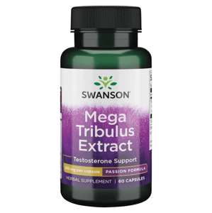 Swanson Mega Tribulus Extrakt (Kotvičník zemný), 250 mg, 60 kapsúl