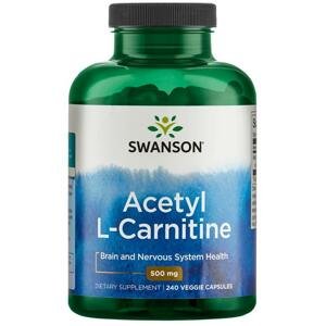 Swanson Acetyl-L-Carnitine 500mg, 240 rastlinných kapsúl