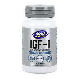 NOW® Foods NOW IGF-1 Deer Antler Velvet Extract, 30 žvýkacích pastilek