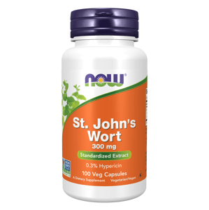 NOW® Foods NOW St. John's Wort (Třezalka tečkovaná), 300 mg, 100 rostlinných kapslí
