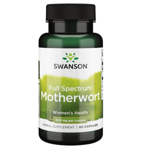 Swanson Full Spectrum Motherwort (Srdečník obecný), 400 mg, 60 kapslí