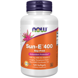 NOW® Foods NOW Sun-E™ 400 IU (Vitamin E), 120 softgelových kapslí