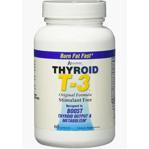 Absolute Nutrition, Thyroid T3 (podpora štítné žlázy), 60 kapslí