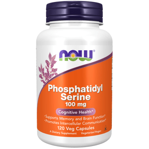 NOW® Foods NOW Phosphatidyl Serine (Fosfatidylserin), 100 mg, 120 rostlinných kapslí
