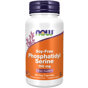 NOW® Foods NOW Phosphatidyl Serine Soy-Free (Fosfatidylserin bez sóji), 150 mg, 60 rostlinných kapslí