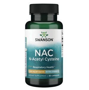 Swanson NAC (N-Acetyl-L-Cystein) 1000 mg, 60 kapslí