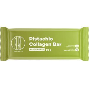 BrainMax Pure Collagen Bar, Pistachio, kolagénová tyčinka, pistácie, 60 g