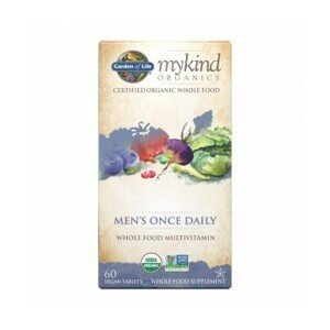 Garden of life Mykind Organics Men's Multi, multivitamín pre muža, 60 rastlinných tabliet