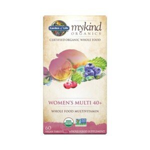 Garden of life Mykind Organics Women's Multi 40+, multivitamín pro ženy, 60 rostlinných tablet
