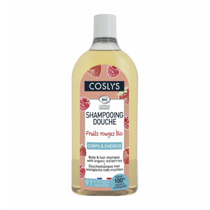 Coslys - Sprchový šampón bez mydla 2v1 na vlasy a telo Červené bobule, 750 ml