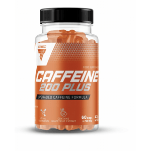 Trec Nutrition Caffeine 200 PLUS, kofein 200 mg, 60 kapslí