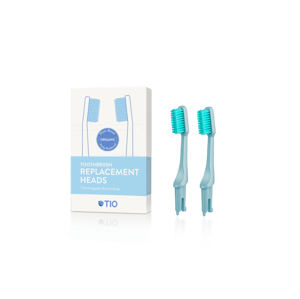 TIO Náhradné hlavice k zubnej kefke (medium) (2 ks) - ľadovcovo modrá
