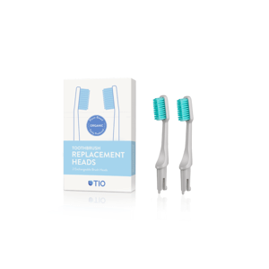 TIO Náhradné hlavice k zubnej kefke (ultra soft) (2 ks) - sivá