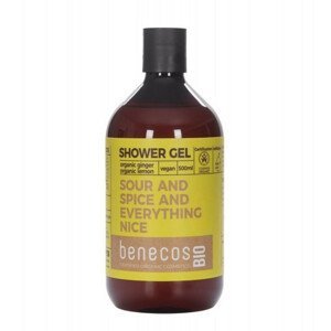 Benecos - Sprchový gel, Zázvor + Citron, BIO, 500 ml *CZ-BIO-002 certifikát