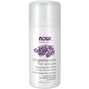 NOW® Foods NOW Natural Progesterone Balancing Skin Cream with Lavender, progesteron krém s levandulí, 85 g