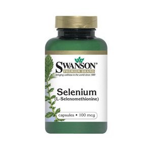 Swanson Selenium (L-selenomethionine), 100 mcg, 200 kapsúl
