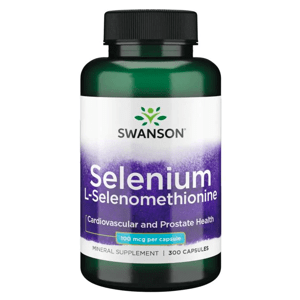 Swanson Selenium (L-selenomethionine), 100 mcg, 300 kapsúl