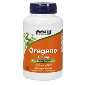 NOW® Foods NOW Oregano, 450 mg, 100 rastlinných kapsúl