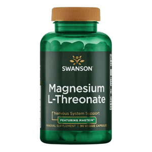 Swanson Ultra Magnesium L-threonate (Magnesium L-treonát), Magtein 90 rastlinných kapsúl