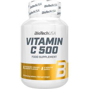 Biotech - Vitamin C 500, 120 žvýkacích tablet Expirace do 12/2021