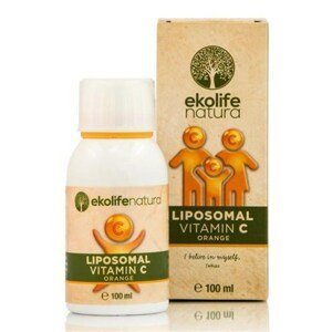 Ekolife Natura - Liposomal Vitamin C 500mg 100ml pomeranč (Lipozomální vitamín C) - poškozený obal