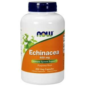 NOW® Foods NOW Echinacea (Třapatka), 400 mg, 250 rostlinných kapslí / Expirace Expirace 03/2022