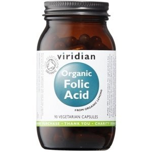 Viridian Folic Acid Organic 90 kapslí Expirace 09/2022