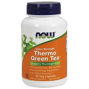 NOW® Foods NOW Thermo Green Tea, extra silný, 90 kapslí  /  Expirace 07/2022 Expirace 07/2022