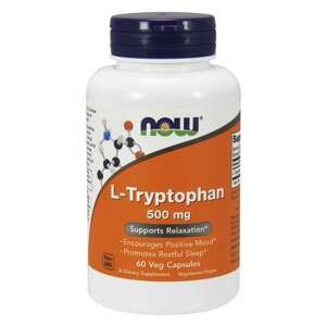 NOW® Foods NOW L-Tryptofan 500 mg, 60 rastlinných kapsúl