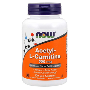 NOW® Foods NOW Acetyl-L-Carnitine 500mg, 100 kapsúl