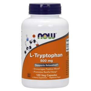 NOW® Foods NOW L-Tryptofan 500 mg, 120 rastlinných kapsúl
