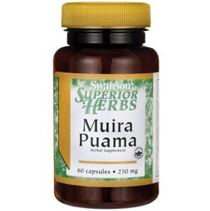 Swanson Muira Puama (extrakt 10:1), 250 mg, 60 kapsúl