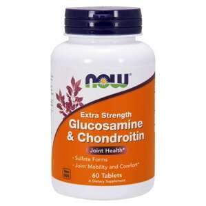 NOW® Foods NOW Glucosamine & Chondroitin Extra Strength (dvojitá sila), 60 tabliet
