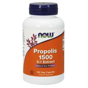 NOW® Foods NOW Propolis 5:1 Extrakt, 1500 mg, 100 rastlinných kapsúl