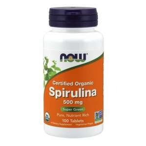 NOW® Foods NOW Spirulina Organic, 500 mg, 100 tabliet
