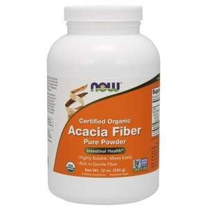 NOW® Foods NOW Acacia Fiber Organic Powder (Akácia, vláknina, prebiotikum), 340 g