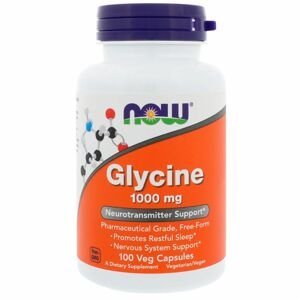 NOW® Foods NOW Glycín, 1000 mg, 100 kapsúl
