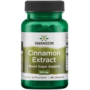 Swanson Cinnamon Extract 250 mg (extrakt zo škorice), 90 kapsúl
