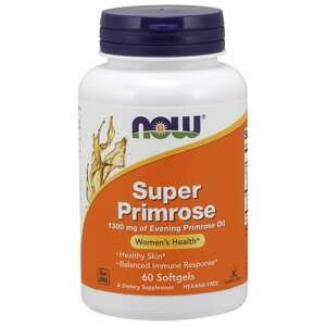NOW® Foods NOW Super Primrose 1300 mg, Pupalka dvojročná, 60 softgélových kapsúl