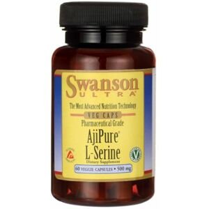Swanson L-Serine, 500 mg, 60 rastlinných kapsúl