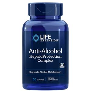 Life Extension Anti-Alcohol Hepatoprotection Complex (Ochrana před alkoholem), 60 softgel kapslí