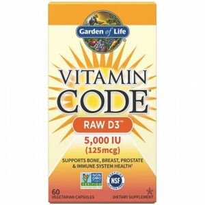 Garden of Life Vitamin Code RAW D3, 5000 IU, 60 kapsúl